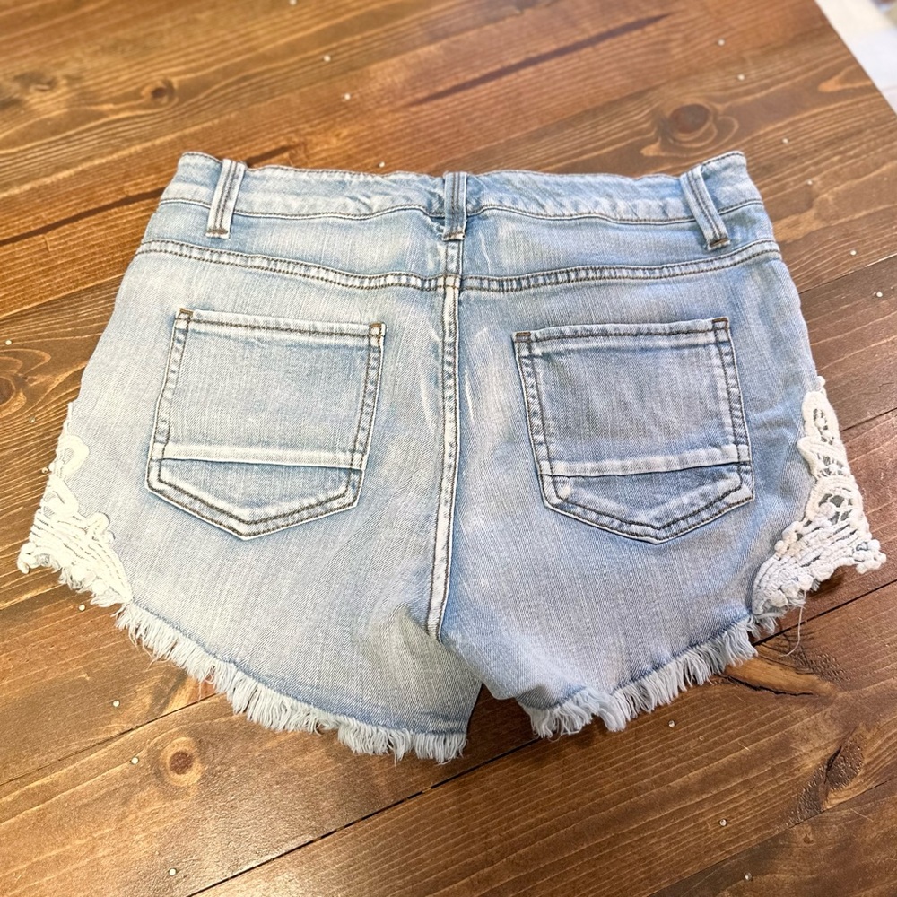 High Rise Denim Shorts - Picture 3 of 3